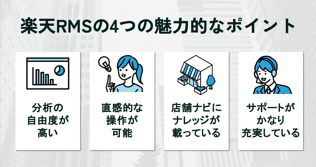 楽天RMSの4つの魅力的なポイント