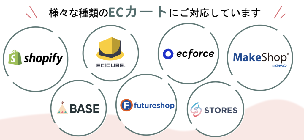 対応可能のECカート一覧画像